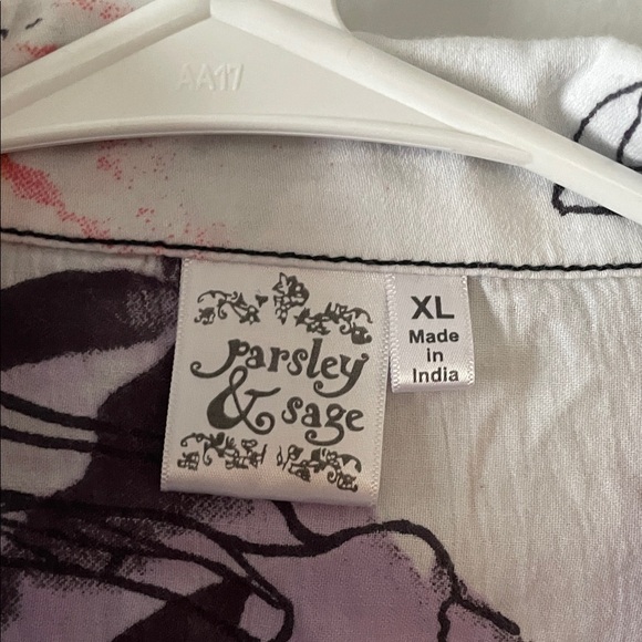 Parsley & Sage Multicolor Floral Button Down Shirt Size XL - Picture 2 of 7